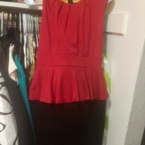 Enfocus Studio Red Textured Dress